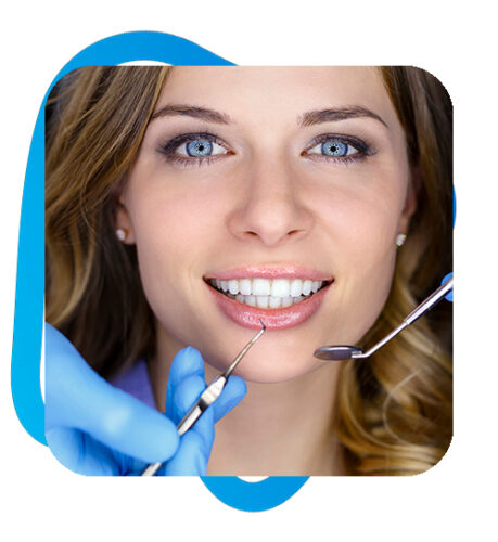 A patient beaming with joy, gazing at the camera and showcasing their flawless new veneers.